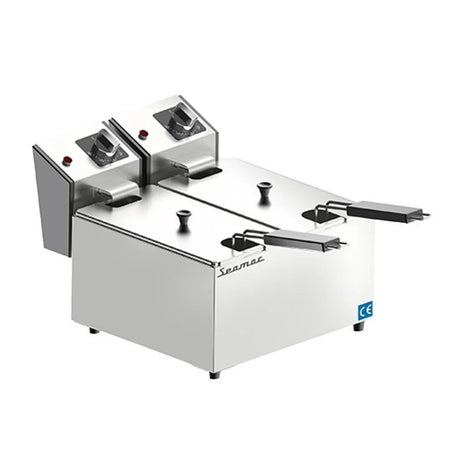 Seamac FRE16 Fritöz, Elektrikli 8+8 L - Mutbaka Endüstriyel Mutfak Ekipmanları