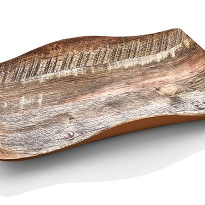 Atlasform AD786 Desenli Mat Sunum Tepsisi, 32x21 cm, Ahşap