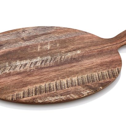 Atlasform AD795 Desenli Yuvarlak Kulplu Pano, 32 cm, Ahşap