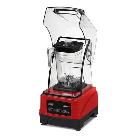 Omake BLE41.E15.0203 Buz Kırıcı Sessiz Dijital Bar Blender, 2 L, 2200 W, Kırmızı