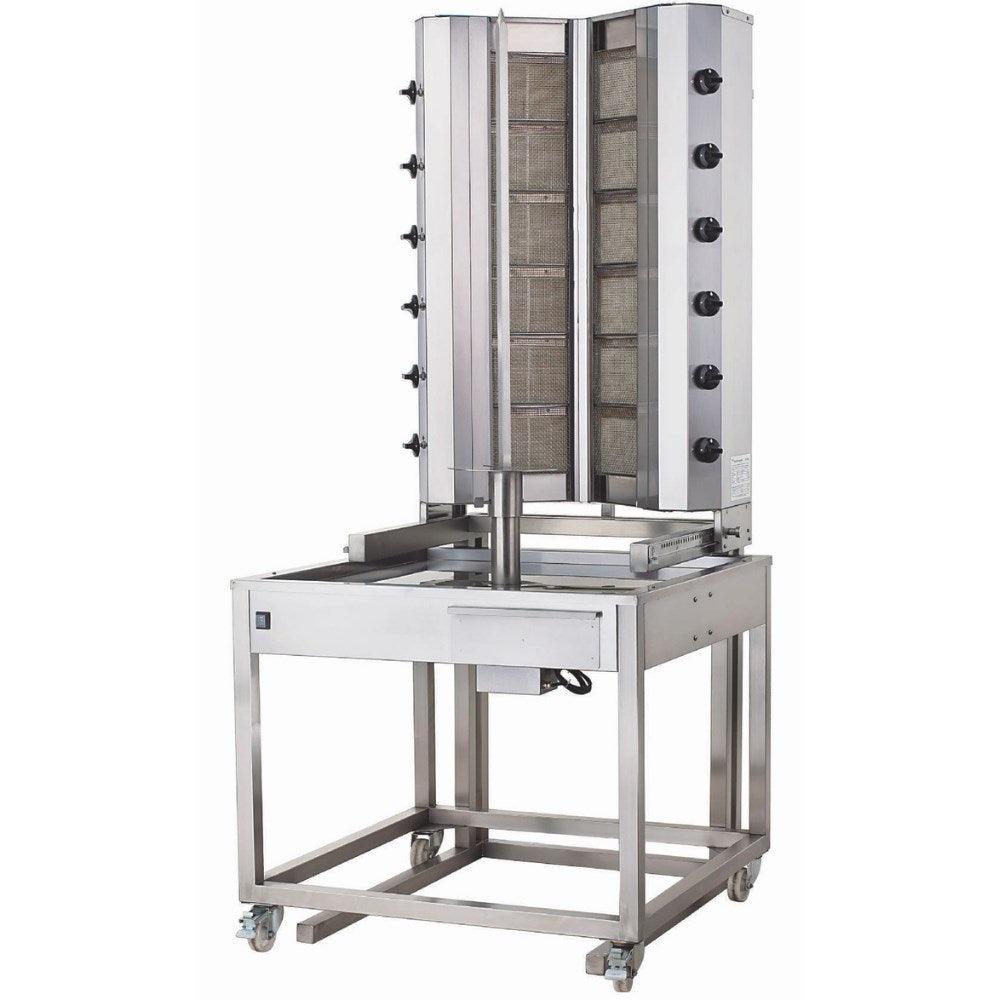 Kalitegaz KLG226-VA Döner Ocağı Alttan Motorlu Arabalı V Model 6+6 Radyanlı - Mutbaka Endüstriyel Mutfak Ekipmanları
