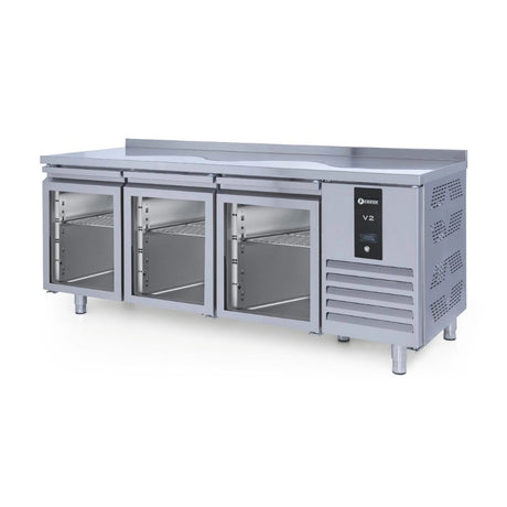 Iceinox CTS 440-UG Tezgah Tip Snack Buzdolabı 440 L, SS304, 3 Cam Kapılı