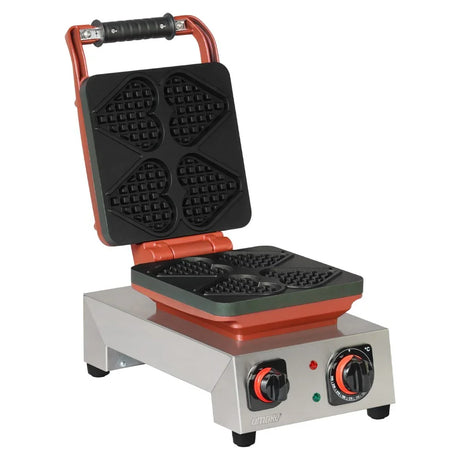 Omake WFL21.E12.0701 Tekli Kare Waffle Makinesi Çubuklu Kalp Model, Zamanlayıcılı, Elektrikli