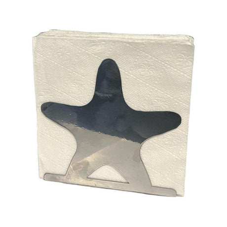 Decorelax Deniz Yıldızı Temalı Gümüş Metal Peçetelik