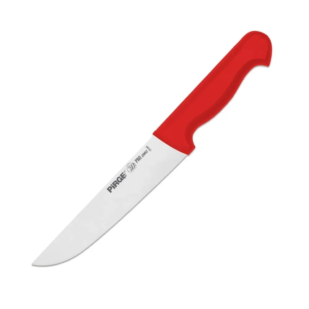 Pirge PRG31044-02 Pro 2002 Kasap Bıçağı No: 4 21 cm Kırmızı - Mutbaka Endüstriyel Mutfak Ekipmanları