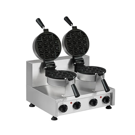 Omake WFL12.E22.0401 Çiftli Döner Yuvarlak Waffle Makinesi Special Model, Zamanlayıcılı, Elektrikli