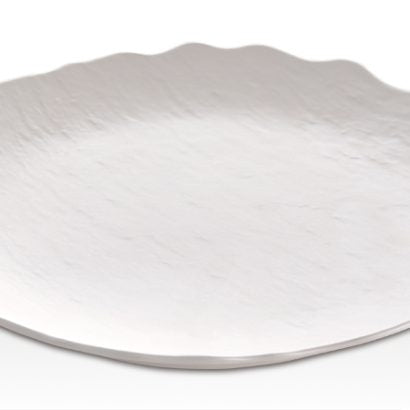 Atlasform B794 Mat Yuvarlak Sunum Tepsisi, 18 cm, Beyaz