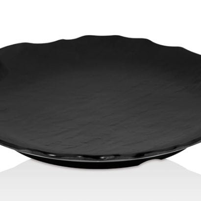 Atlasform S792 Mat Yuvarlak Sunum Tepsisi, 28 cm, Siyah