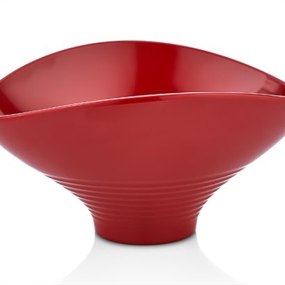 Atlasform K753 Oval Sunum Kase, 21,5x18 cm, Kırmızı