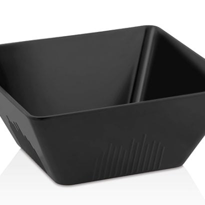 Atlasform S726 Kare Açık Büfe Kase, 19x19 cm, Siyah