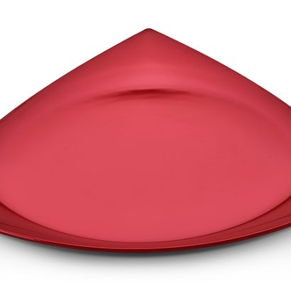Atlasform K713 Star Açık Büfe Üçgen Sunum Tepsisi, 44x44 cm, Kırmızı