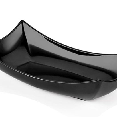 Atlasform S767 Teşhir Kayık Tabağı, 47x26 cm, Siyah