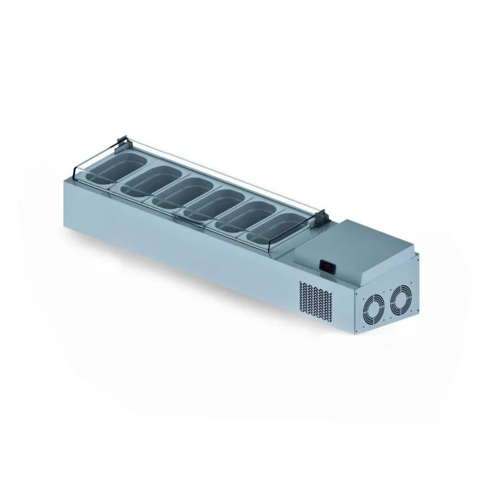 Iceinox VTP 178 PL Set Üstü Saladbar, Pleksi Kapaklı, 8 GN Kapasiteli