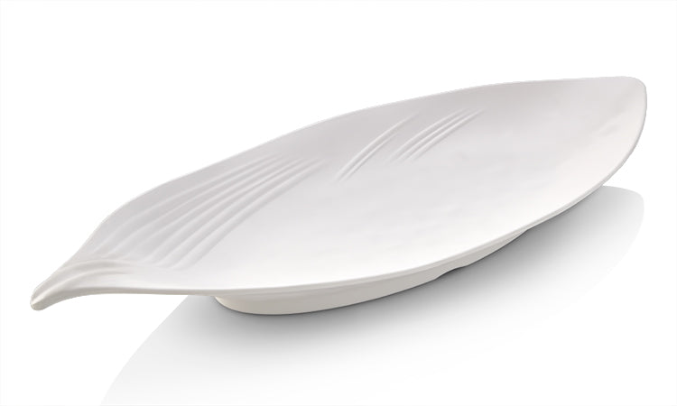 Atlasform B798 Yaprak Kayık, 37,5x16 cm, Beyaz